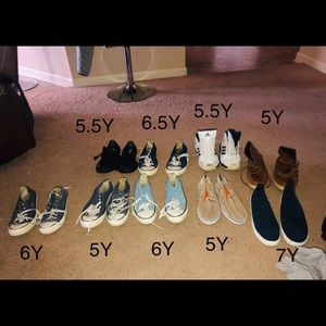 9 pair of boy sneakers EACH $30